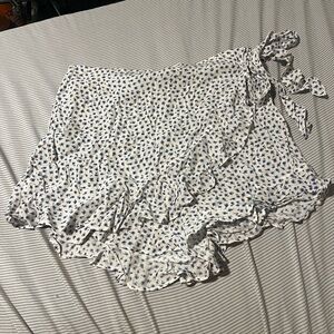 white floral skort